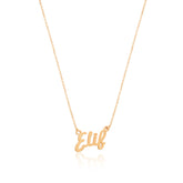 Hand Written Personalized Silver Name Necklace